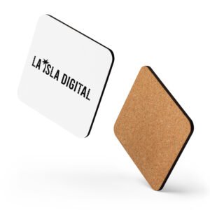 La Isla Digital - Logo Horizontal - Posavasos de Corcho