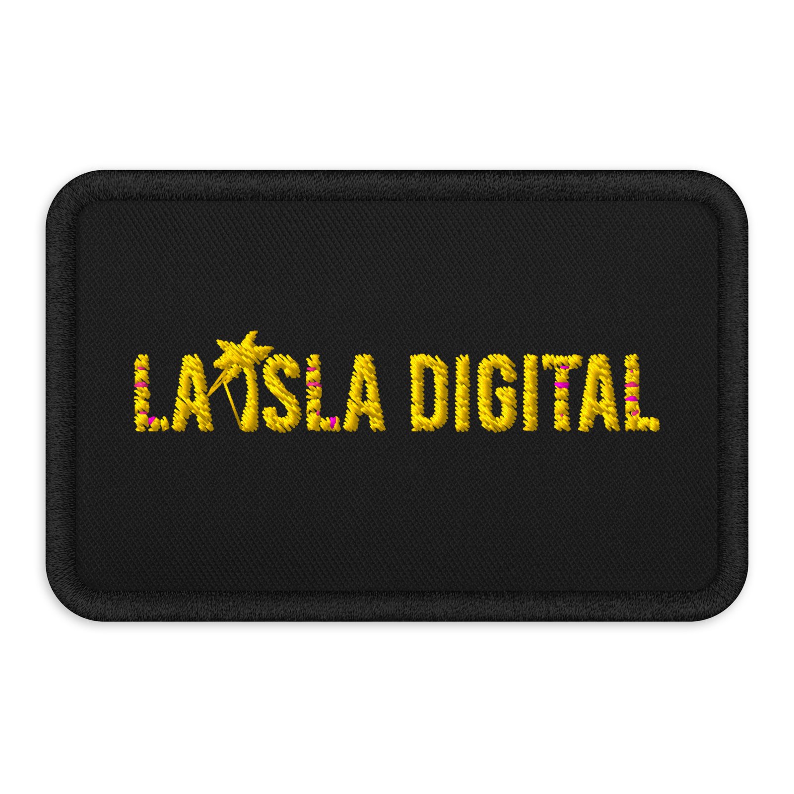 La Isla Digital - Logo Horizontal - Parche Amarillo - Image 2