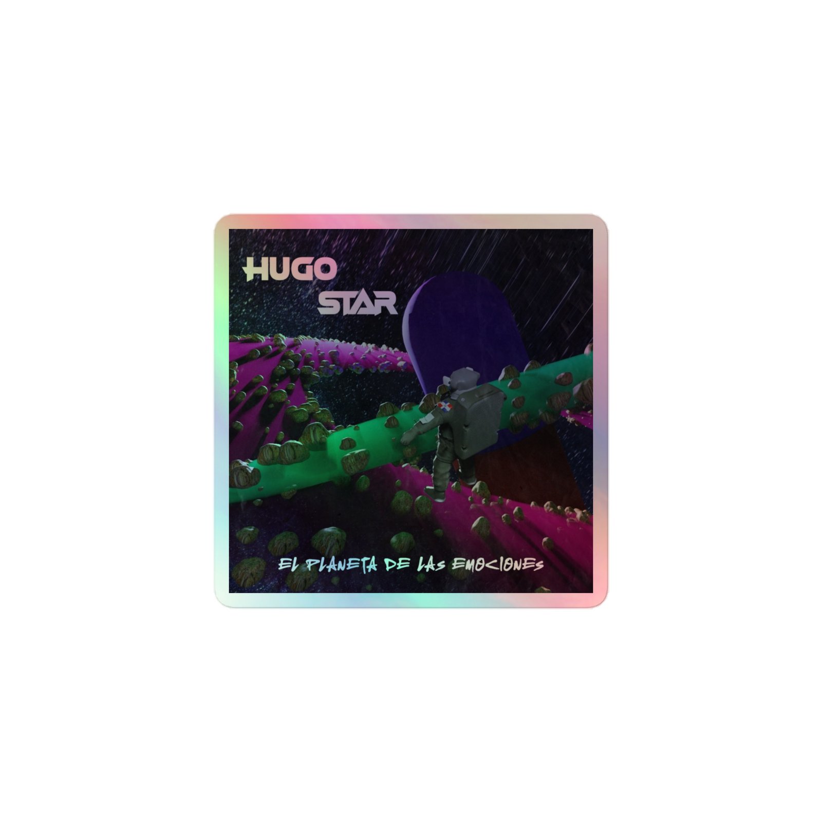 La Isla Digital x Hugo Star - El Planeta de Las Emociones - Holo Sticker