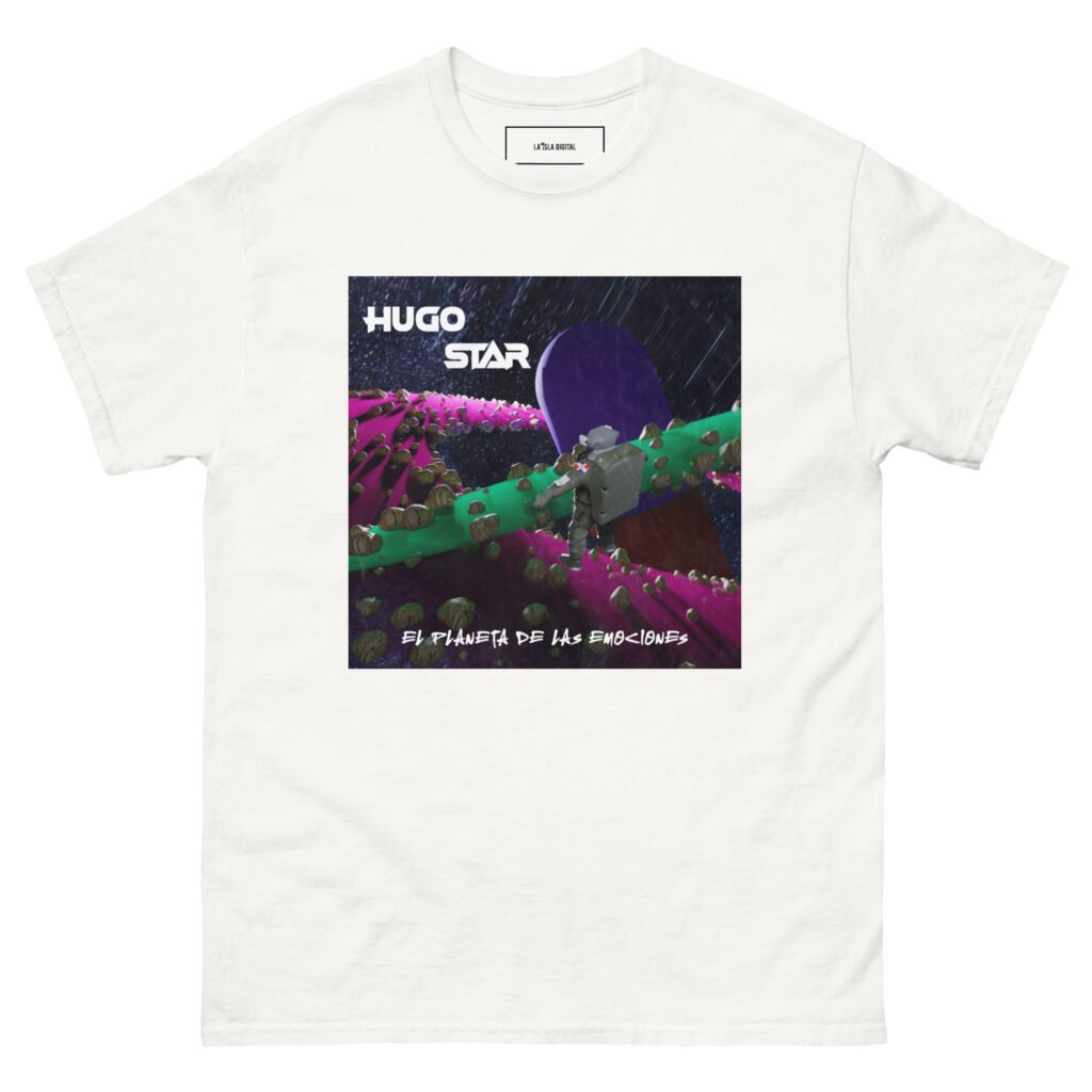 La Isla Digital x Hugo Star - El Planeta de Las Emociones - Cover/Tracklist T-shirt